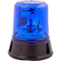 Girofar albastru rotativ 12V cu prindere in 3 puncte